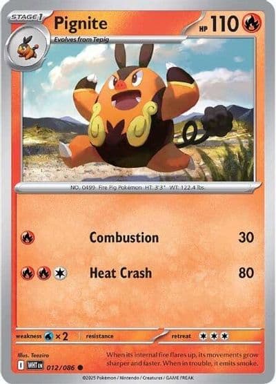 Pignite SV: White Flare Pokemon card