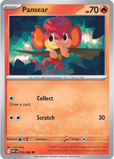 Pansear SV: White Flare Pokemon card