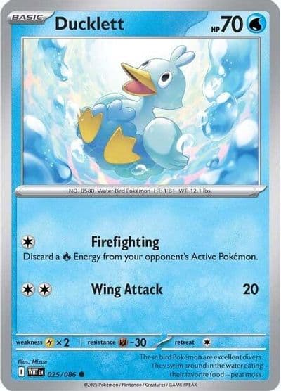 Ducklett SV: White Flare Pokemon card
