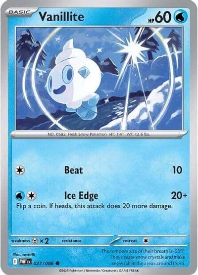 Vanillite SV: White Flare Pokemon card
