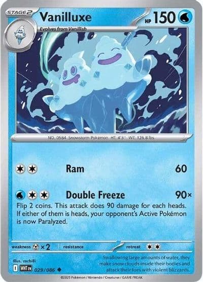 Vanilluxe SV: White Flare Pokemon card