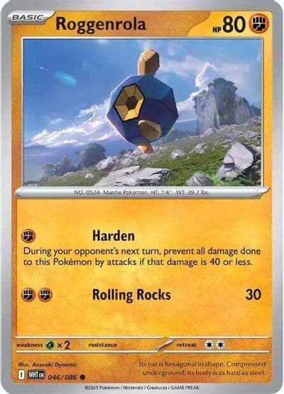 Roggenrola SV: White Flare Pokemon card