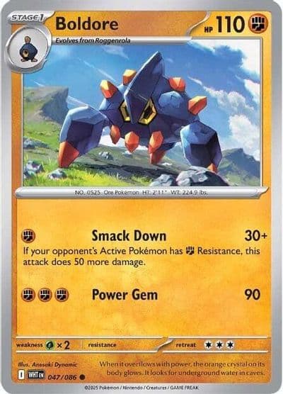 Boldore SV: White Flare Pokemon card