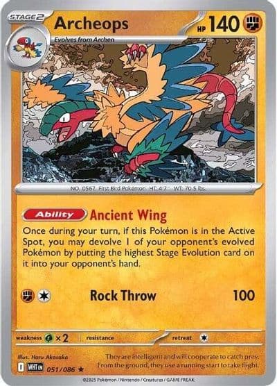 Archeops SV: White Flare Pokemon card