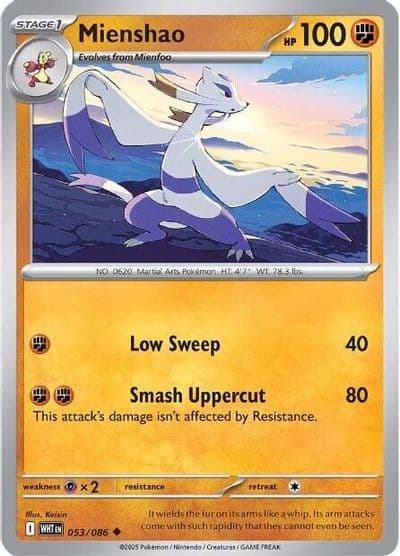 Mienshao SV: White Flare Pokemon card
