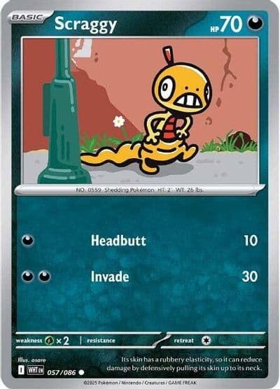 Scraggy SV: White Flare Pokemon card