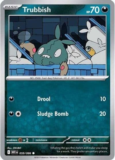 Trubbish SV: White Flare Pokemon card