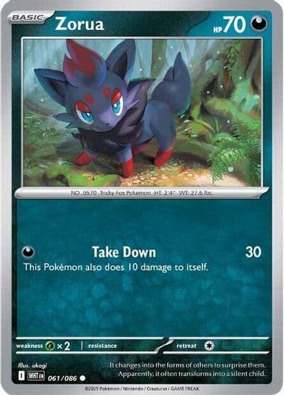 Zorua SV: White Flare Pokemon card