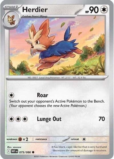 Herdier SV: White Flare Pokemon card