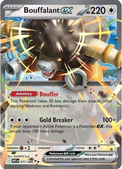 Bouffalant ex SV: White Flare Pokemon card