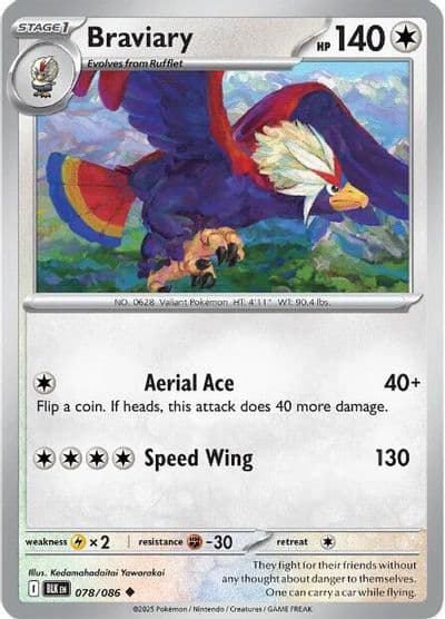 Braviary SV: Black Bolt Pokemon card