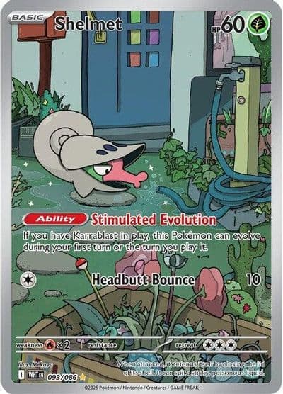 Shelmet SV: White Flare Pokemon card