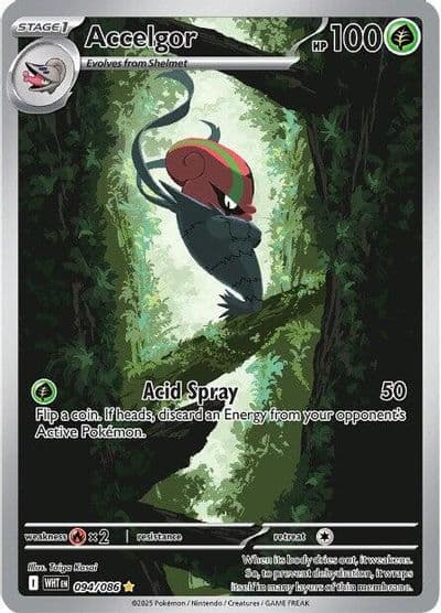 Accelgor SV: White Flare Pokemon card