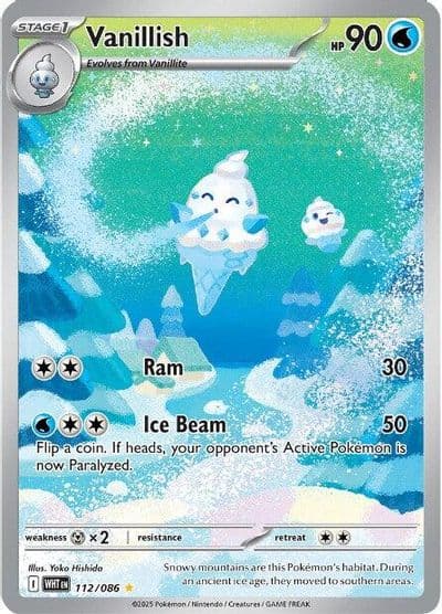 Vanillish SV: White Flare Pokemon card
