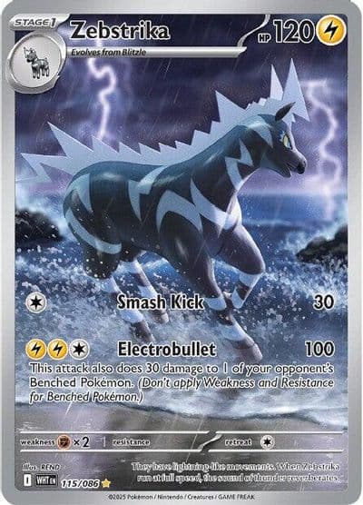 Zebstrika SV: White Flare Pokemon card