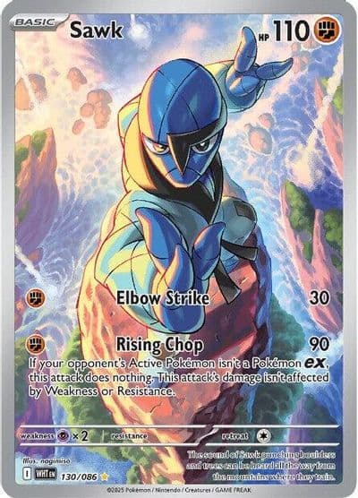 Sawk SV: White Flare Pokemon card