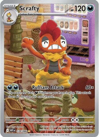 Scrafty SV: White Flare Pokemon card