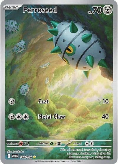 Ferroseed SV: White Flare Pokemon card