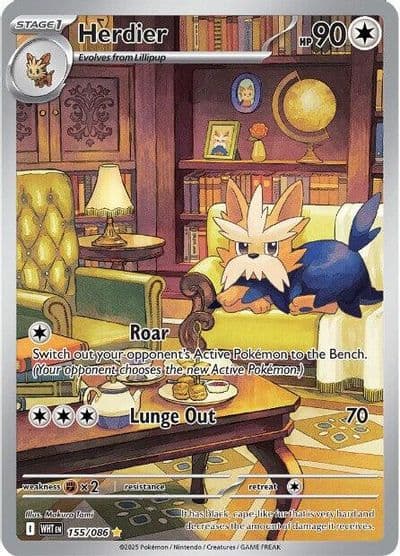 Herdier SV: White Flare Pokemon card