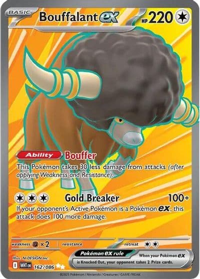 Bouffalant ex SV: White Flare Pokemon card