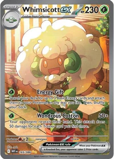 Whimsicott ex SV: White Flare Pokemon card