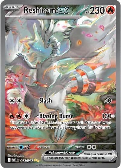 Reshiram ex SV: White Flare Pokemon card