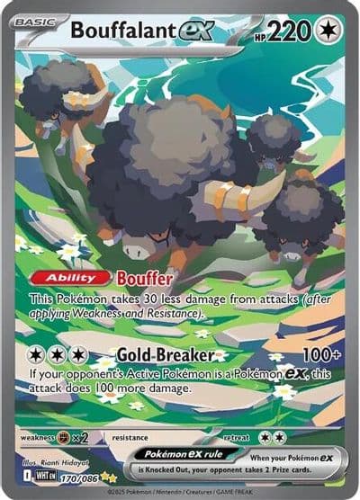 Bouffalant ex SV: White Flare Pokemon card
