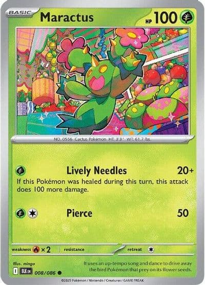 Maractus SV: Black Bolt Pokemon card