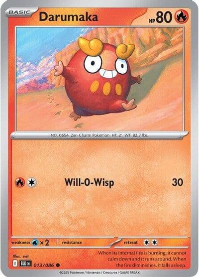Darumaka SV: Black Bolt Pokemon card