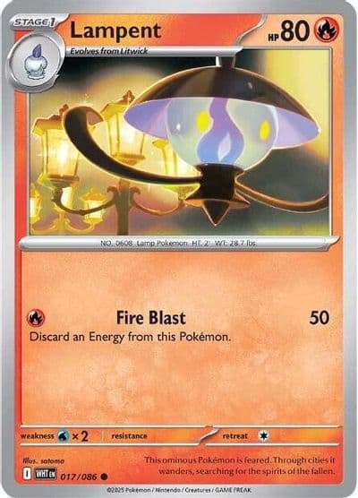 Lampent SV: White Flare Pokemon card