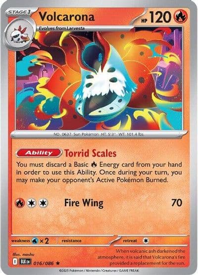 Volcarona SV: Black Bolt Pokemon card