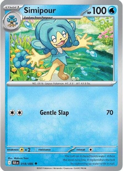Simipour SV: Black Bolt Pokemon card