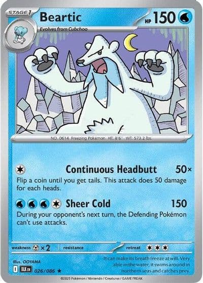 Beartic SV: Black Bolt Pokemon card