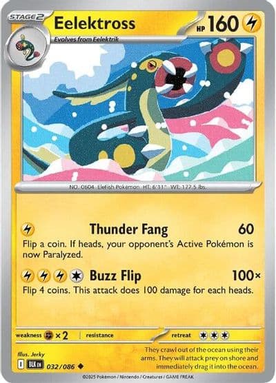 Eelektross SV: Black Bolt Pokemon card