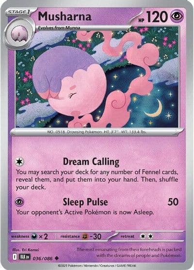 Musharna SV: Black Bolt Pokemon card