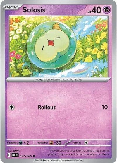 Solosis SV: Black Bolt Pokemon card