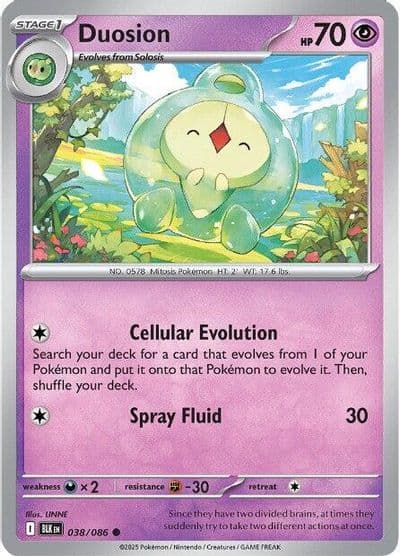 Duosion SV: Black Bolt Pokemon card