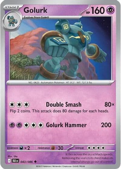 Golurk SV: Black Bolt Pokemon card