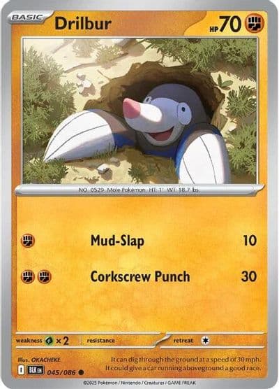 Drilbur SV: Black Bolt Pokemon card