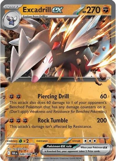 Excadrill ex SV: Black Bolt Pokemon card