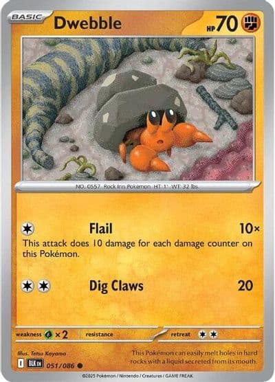Dwebble SV: Black Bolt Pokemon card