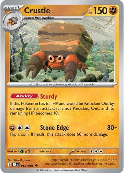 Crustle SV: Black Bolt Pokemon card