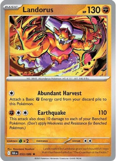 Landorus SV: Black Bolt Pokemon card