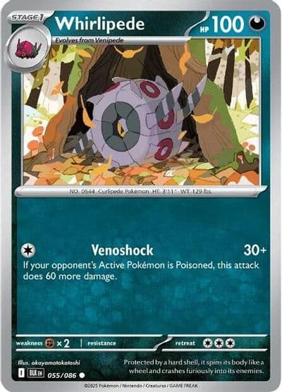 Whirlipede SV: Black Bolt Pokemon card