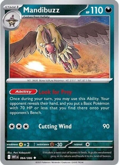 Mandibuzz SV: White Flare Pokemon card