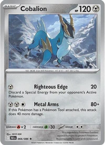 Cobalion SV: Black Bolt Pokemon card