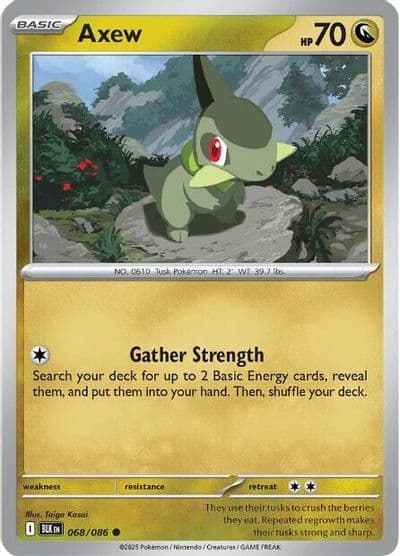 Axew SV: Black Bolt Pokemon card