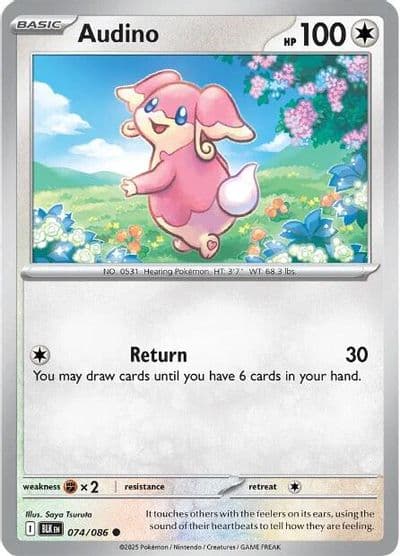 Audino SV: Black Bolt Pokemon card