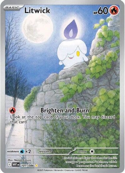 Litwick SV: White Flare Pokemon card