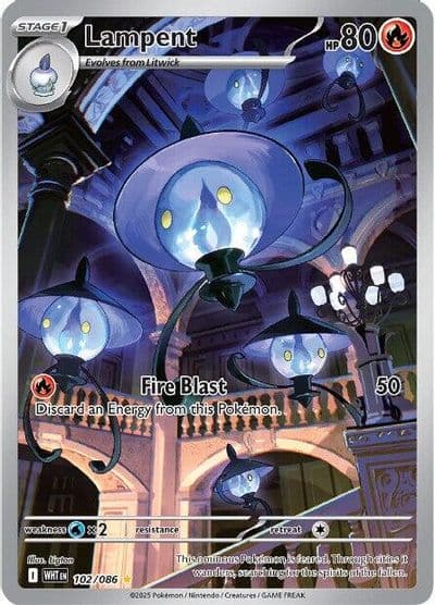 Lampent SV: White Flare Pokemon card